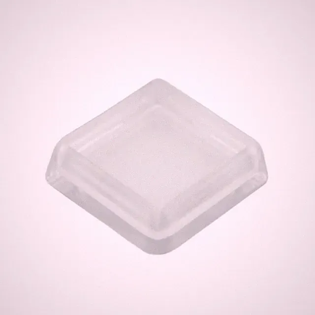 Möbeluntersetzer 40 x 40mm Kunststoff transparend glasklar Möbelgleiter Gleiter