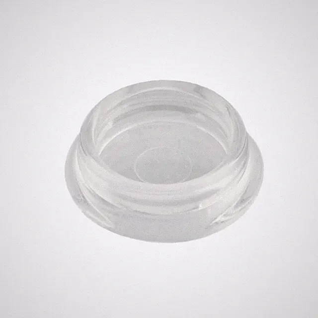 Möbeluntersetzer Ø 40mm rund Kunststoff glasklar Teppichgleiter Möbelgleiter