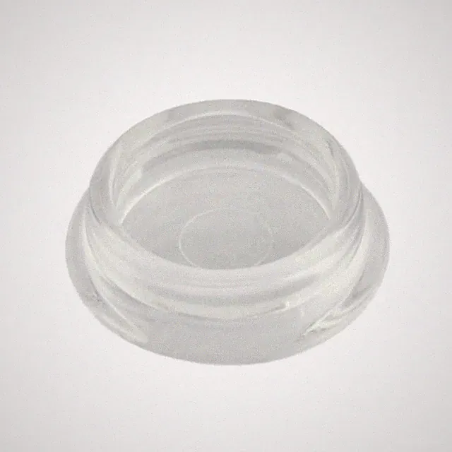 Möbeluntersetzer Ø 50mm rund Kunststoff transparent Teppichgleiter Möbelgleiter
