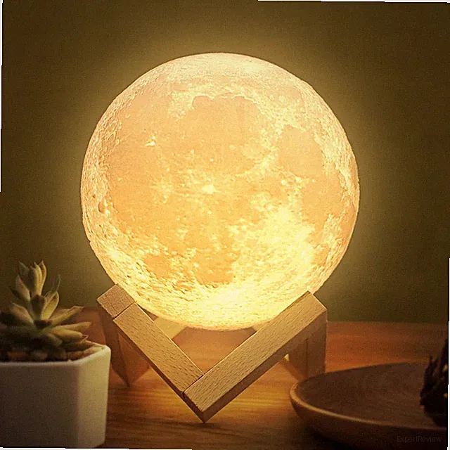 Mondlampe Mond Lampe 3D Mond Dimmbar USB Lade Touch Lampe für Liebhaber Geburtst