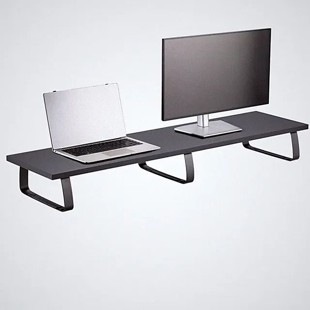 Monitorständer MILFORD, Monitorerhöhung, Schreibtischregal