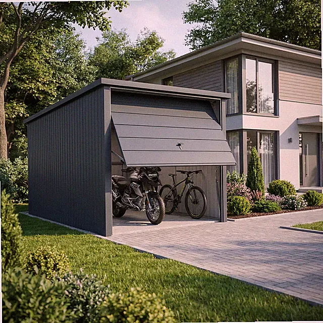 Motorrad Garage 2x3m Metall Stahl Premium kostenlose Lieferung & Montage NEU
