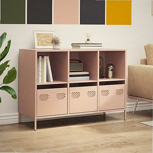 Multifunktionale Kommode Sideboard Esszimmer Schließfächer Aktenschränke Stahl