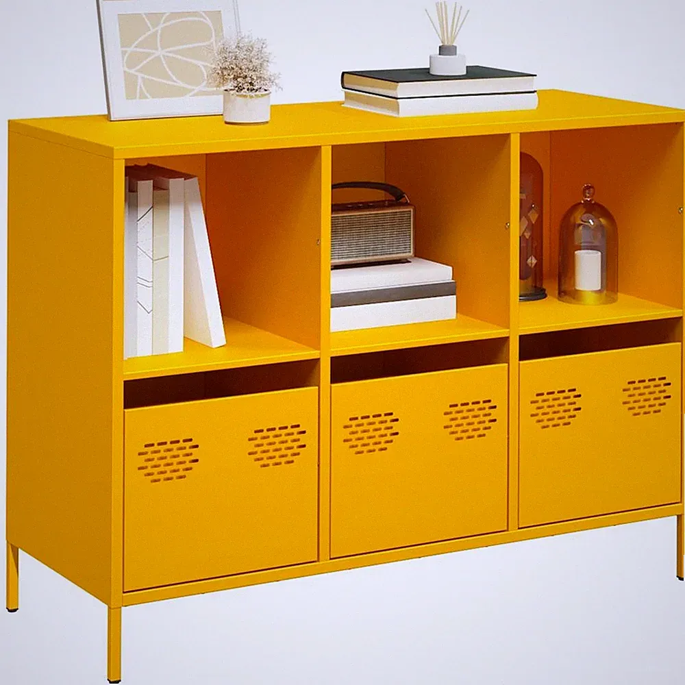 Multifunktionale Kommode Sideboard Esszimmer Schließfächer Aktenschränke Stahl