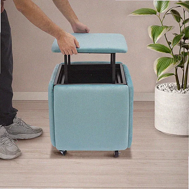 Multifunktions-sofa-hocker 5-in-1 Stapelbarer Kombinationshocker 75 kg max