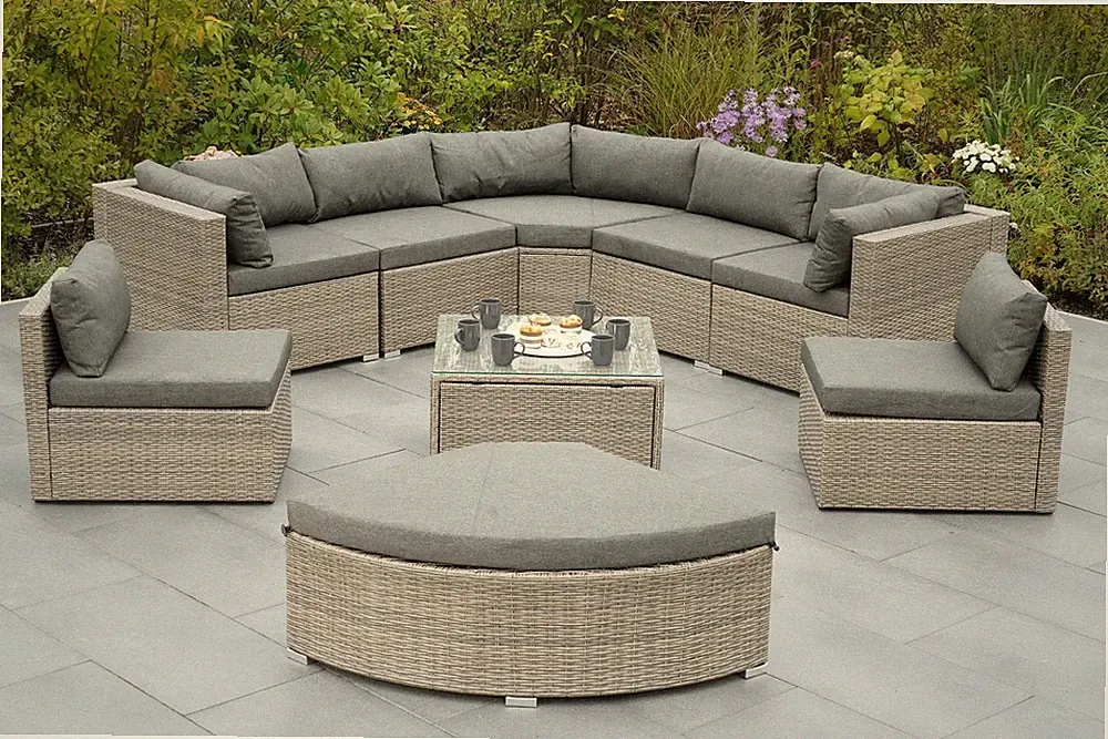 MX Gartenmöbel Rivello Set Multilounge Loungegruppe Sitzecke Loungemöbel Tisch