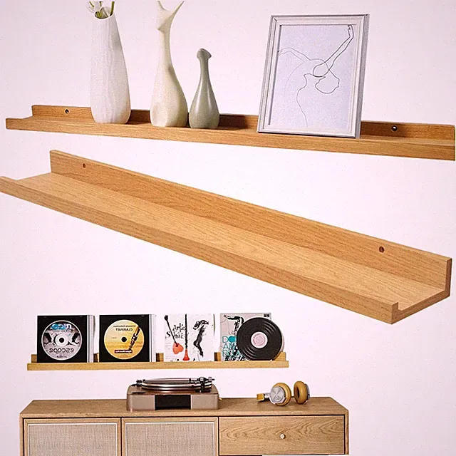 Nachhaltiges Bambus Regal 3er Set für Küche Bad Wohnzimmer Flur Deko Ablage