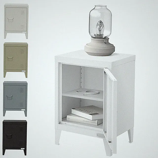 Nachtschrank Metallschrank Nachttisch Nachtkommode Nachtkästchen Nachtkonsole