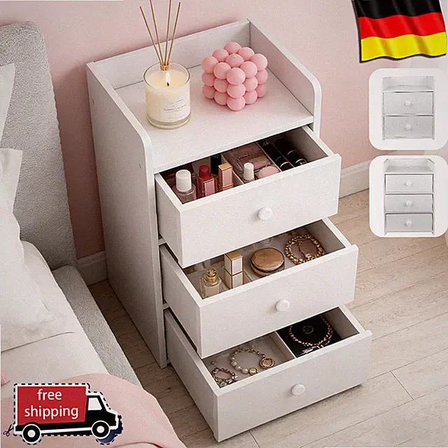 Nachttisch Boxspringbett Nachtschrank Kommode Konsole Beistell 2/3 Schubladen