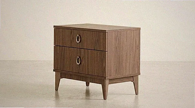 Nachttisch Holz Modern Bequem Stilvoll Braun Minimalistisch