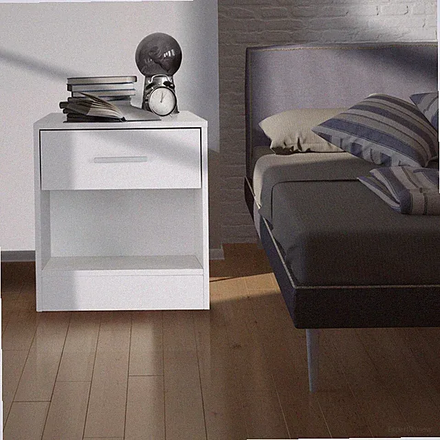 Nachttisch Kommode mit Schublade Boxspringbett Nachtschrank Konsole Schrank