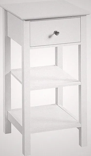 Nachttisch mit Schublade 35x35x70cm MDF E1 Schub