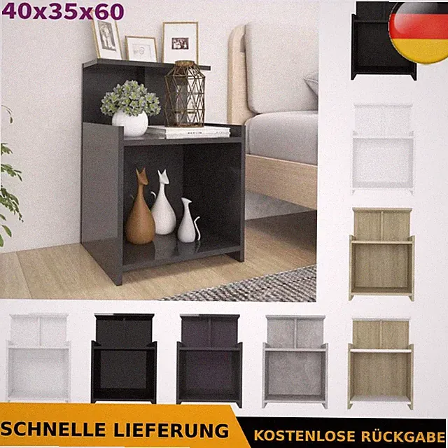 Nachttisch Nachtkonsole Nachtschrank Nachtkommode mehrere Auswahl vidaXL