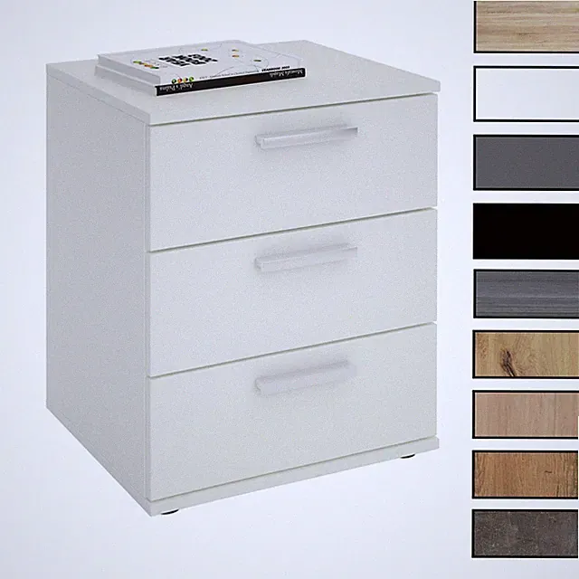 Nachttisch Nachtschrank für Boxspringbett Kommode Konsole Beistell 3 Schubladen