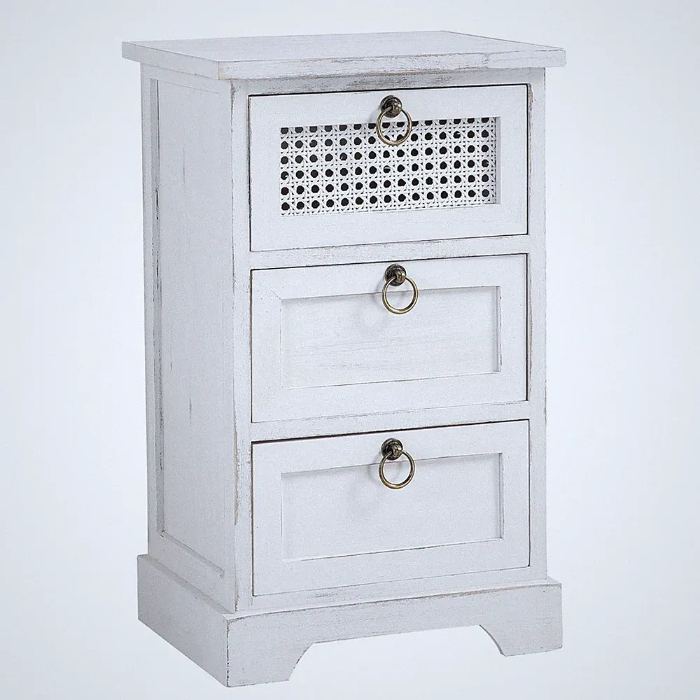 Nachttisch Nachtschrank für Boxspringbetten Shabby Chic Vintage Konsole Kästchen