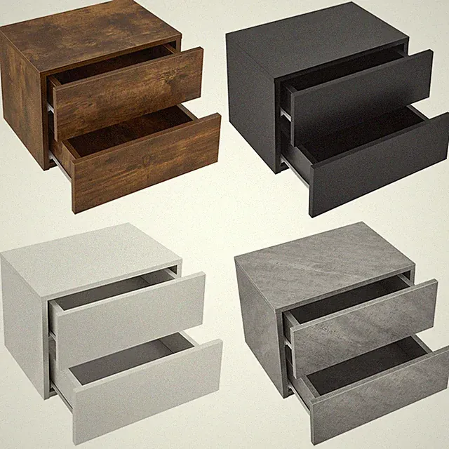 Nachttisch Nachtschrank Wandschrank Nachtkommode Kommode Holz Juskys®