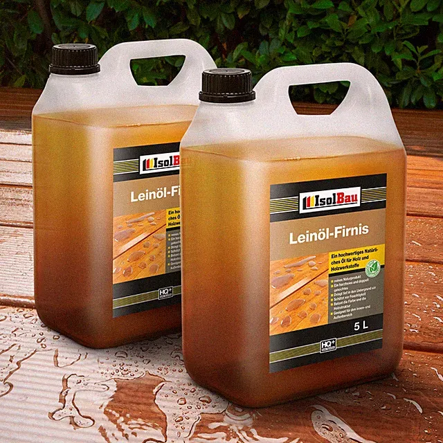 NATUR Holzschutz LEINÖL- FIRNIS 10 L Holzöl Leinölfirnis Holz Möbel Lasur HQ