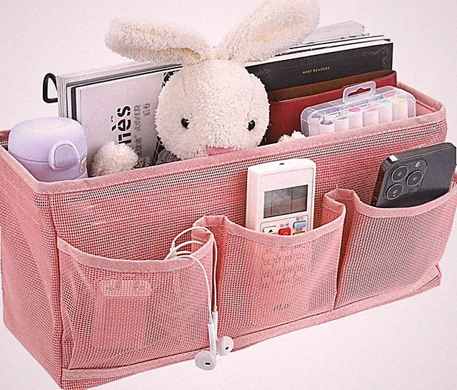 Net Nachttisch-Hängeaufbewahrung, Betttaschen, Körbe, Schlafsaal, Bett-Organizer