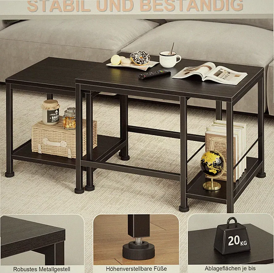 Stapelbar Couchtisch
