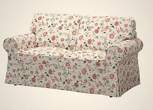 Neu IKEA EKTORP Bezug für 2-Sitzer Sofa, VIDESLUND Mehrfarbig FLORAL, 403.046.84.