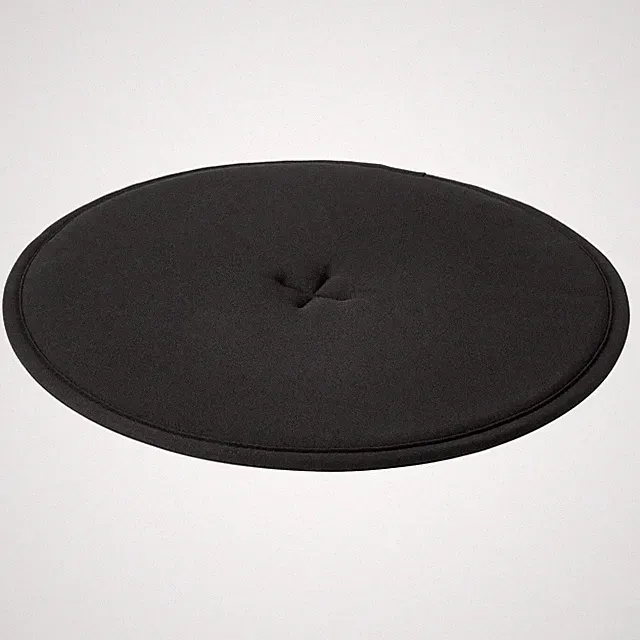 Neu! IKEA STRAFLY ~ Sitzkissen Stuhlpolster Stuhlkissen Schwarz Rund D: 36 cm