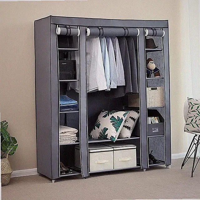 Neu Kleiderschrank Stoffschrank Faltschrank Stoffkleiderschrank Camping Schrank