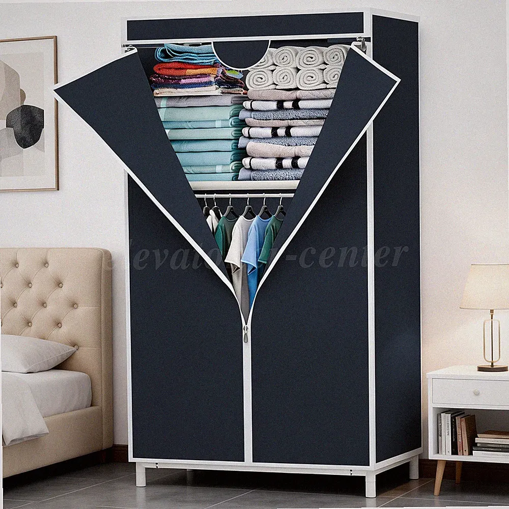 NEU Kleiderschrank Stoffschrank Neu Faltschrank Stoffkleiderschrank Schrank DE