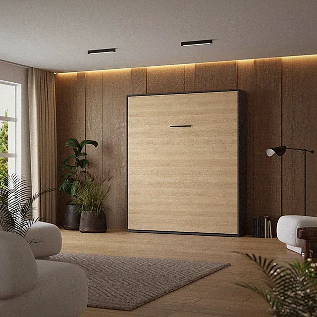 NEU Schrankbett M1 180x200 Wandbett Bettschrank Klappbett mit Gasdruckfedern