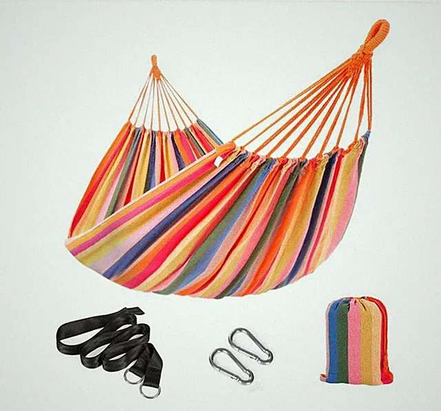NEU Songmics Hängematte Regenbogen Relax Outdoor Paar