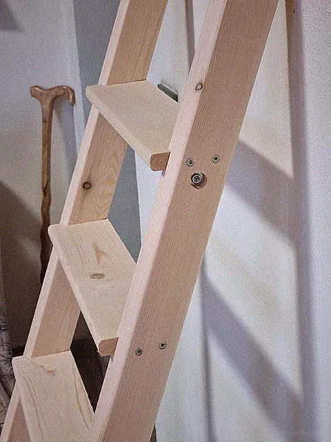 Neue Variable Breite Leiter Treppe aus Massivholz für Hochbett Dachboden