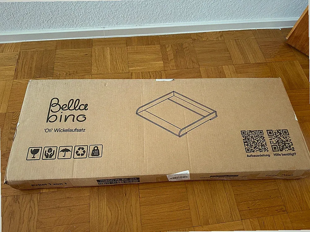Neuer Bellabino Oti Wickelaufsatz für Ikea Malm, Hemnes, Nordli