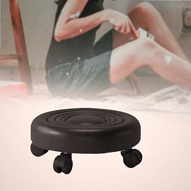 Niedriger Rollhocker mit Rollen, Moderner Sofahocker für Zuhause, Garage