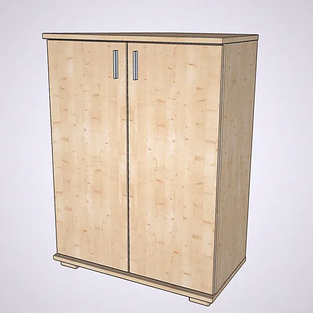 Nobis Kommode Massivholz mit Kleiderstange | 107cm hoch | 100% Bio Kiefer