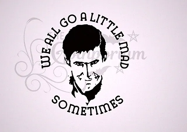 Norman Bates, Psycho Aufkleber, Horror Psycho Aufkleber