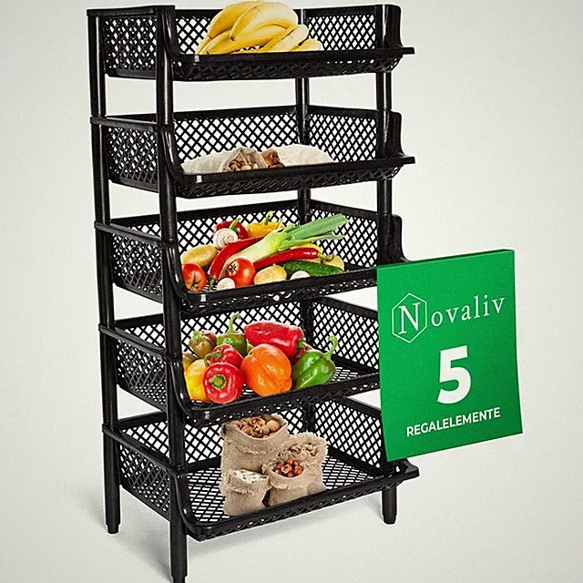 Novaliv Regal 5x Steckregal Kunststoff