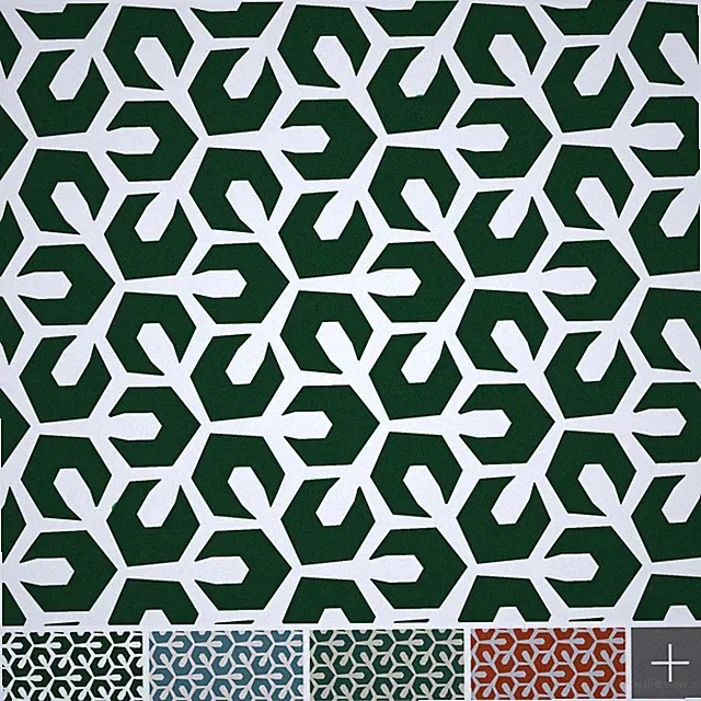 novely® BASEL MOSST Art Deco - Bedruckter Polsterstoff - Ultraweicher Möbelstoff