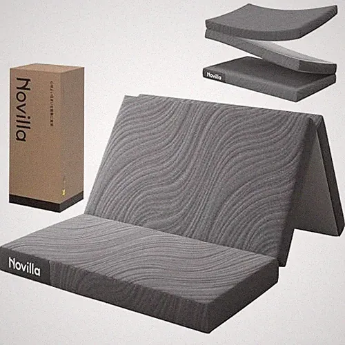 Novilla Single Faltmatratze 10 cm dick zweilagig aufgebaut