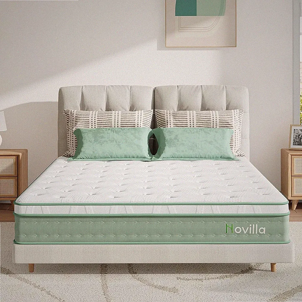 Novilla Super King Matratze 25 cm Gel Memory Foam 3-Zonen Taschenfederkernmatratze