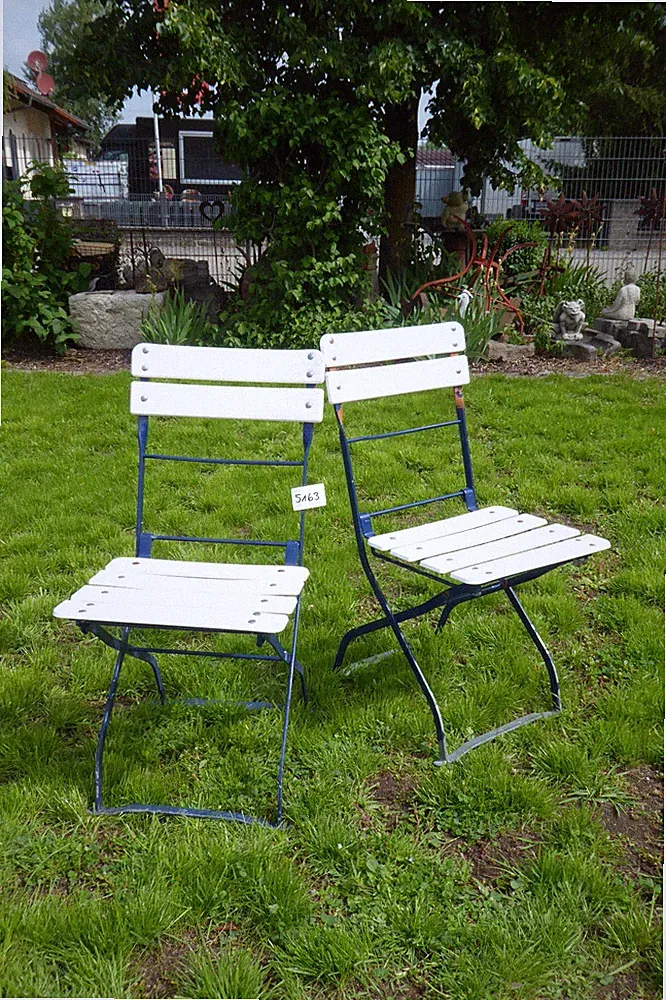 Nr.5163 4 Stück Biergartenstühle Klappstuhl Gartenstuhl Dekoration
