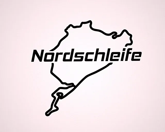 Nürburgring Ring Nordschleife Aufkleber Auto Wand Möbel PC Handy ect