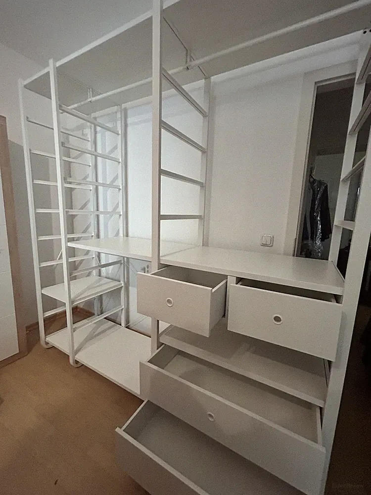 Offener Kleiderschrank ELVARLI Ikea weiß (NP 1190 €)