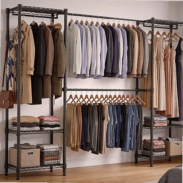 Offener Kleiderschrank Faltbar Stoffschrank Faltschrank Stoffkleiderschrank NEU