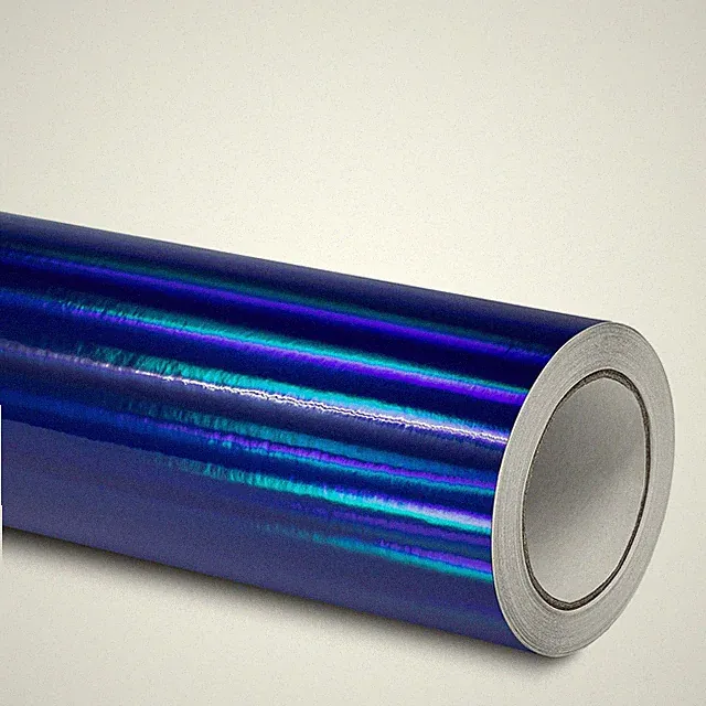 Oil-Slick Folie Autofolie Laser Chrom RAINBOW (18€/m²) Hologramm Plotterfolie