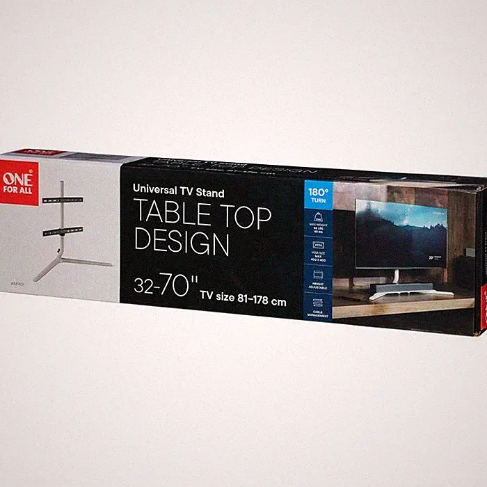 One For All Flachbildschirm Wandhalterung Standfuß für Möbel / TV Stand Desig