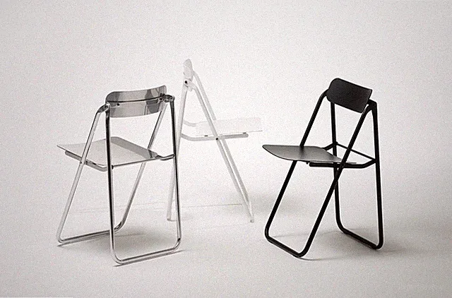 Opinion Ciatti, con.fort folding Chair Stainless Steel Edelstahl, Stuhl