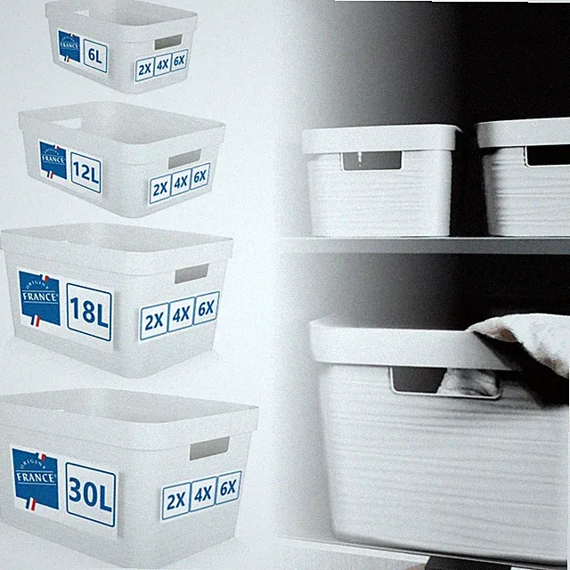 Ordnungsbox Aufbewahrungsbox weiß Kunststoff Regal Organiz Box Aufbewahrung Korb