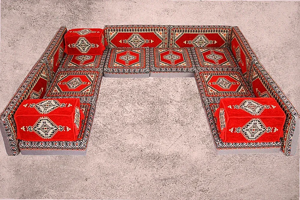 Orientalische Sitzecke, Sark Kösesi 17-tlg. Marokkanisch, Orientalisches Sofa