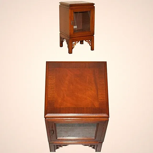 ORIENTALISCHER CHINESISCHER STIL TEAK BEISTELLTISCH GRÖSSE SCHRANK FÜR MEDIENBOX AUFBEWAHRUNG