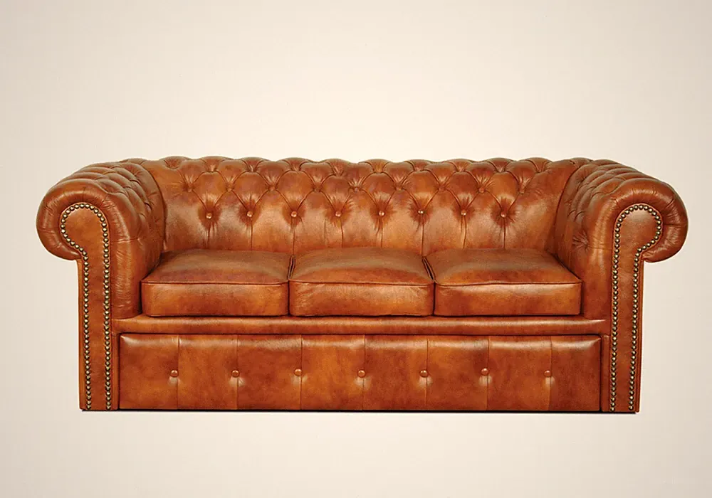 Original Chesterfield Sofa 3-er Couch Klassisch