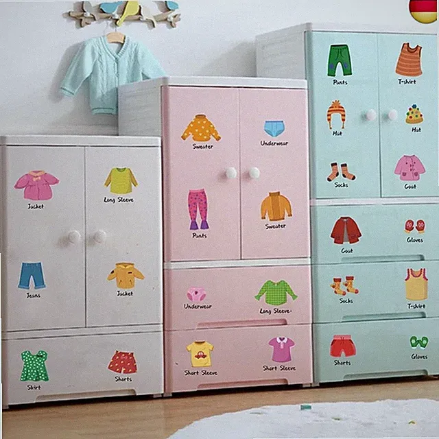 OSALADI 1 Satz Kleiderschrank Aufkleber Klassifizierungsetiketten Für Kleidung